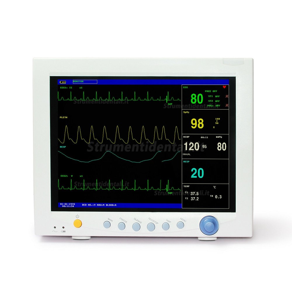 COMTEC® CMS7000 12.1″ Schermo Monitor Multiparametrico paziente